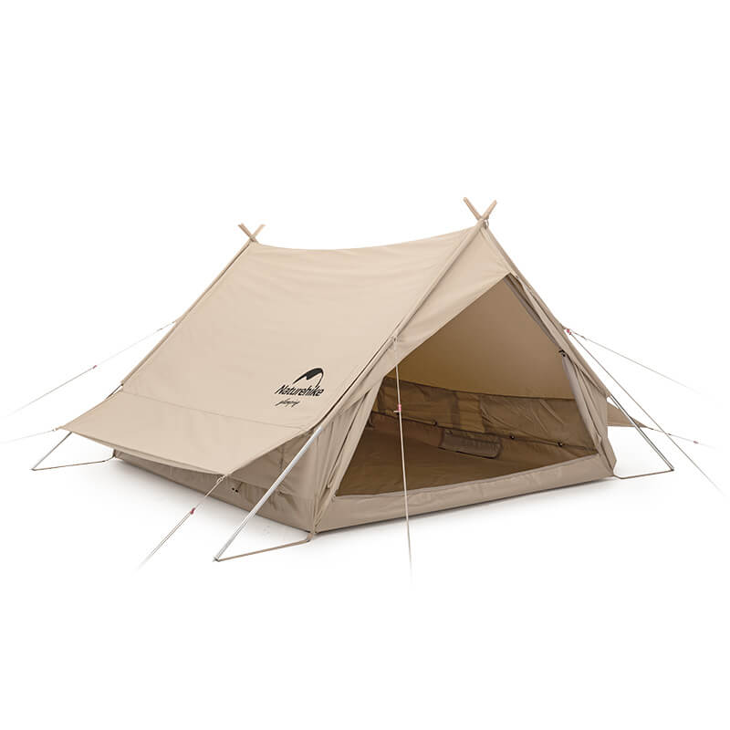 tente en coton Tente prospecteur Extend 4.8 avec gouttières en coton - Imperméable & Authentique - Camping
