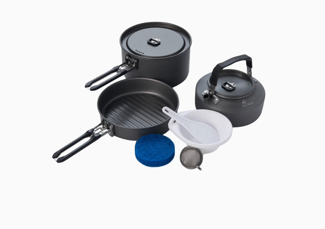 Ustensiles de Cuisine Camping Kit Casserole Bol Antiadhésif Léger