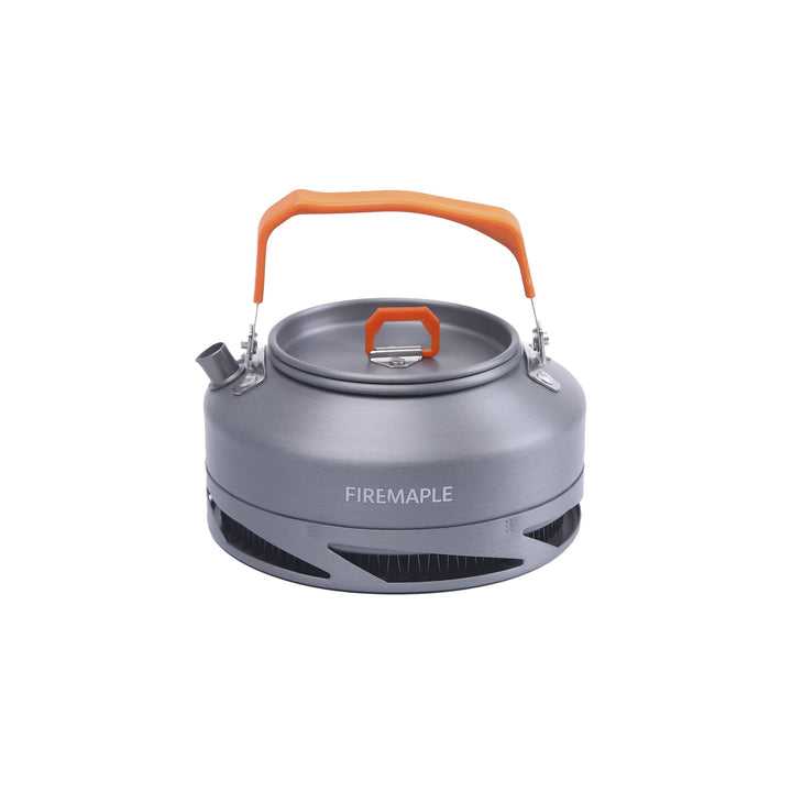 Bouilloire de camping en acier inoxydable portable avec poignée anti-chaleur - Bouilloire à gaz pour la cuisson et le thé