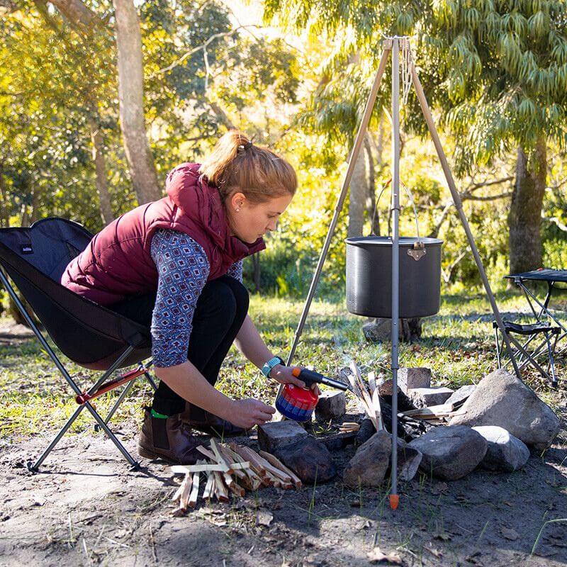 Chaudron de suspension de camping