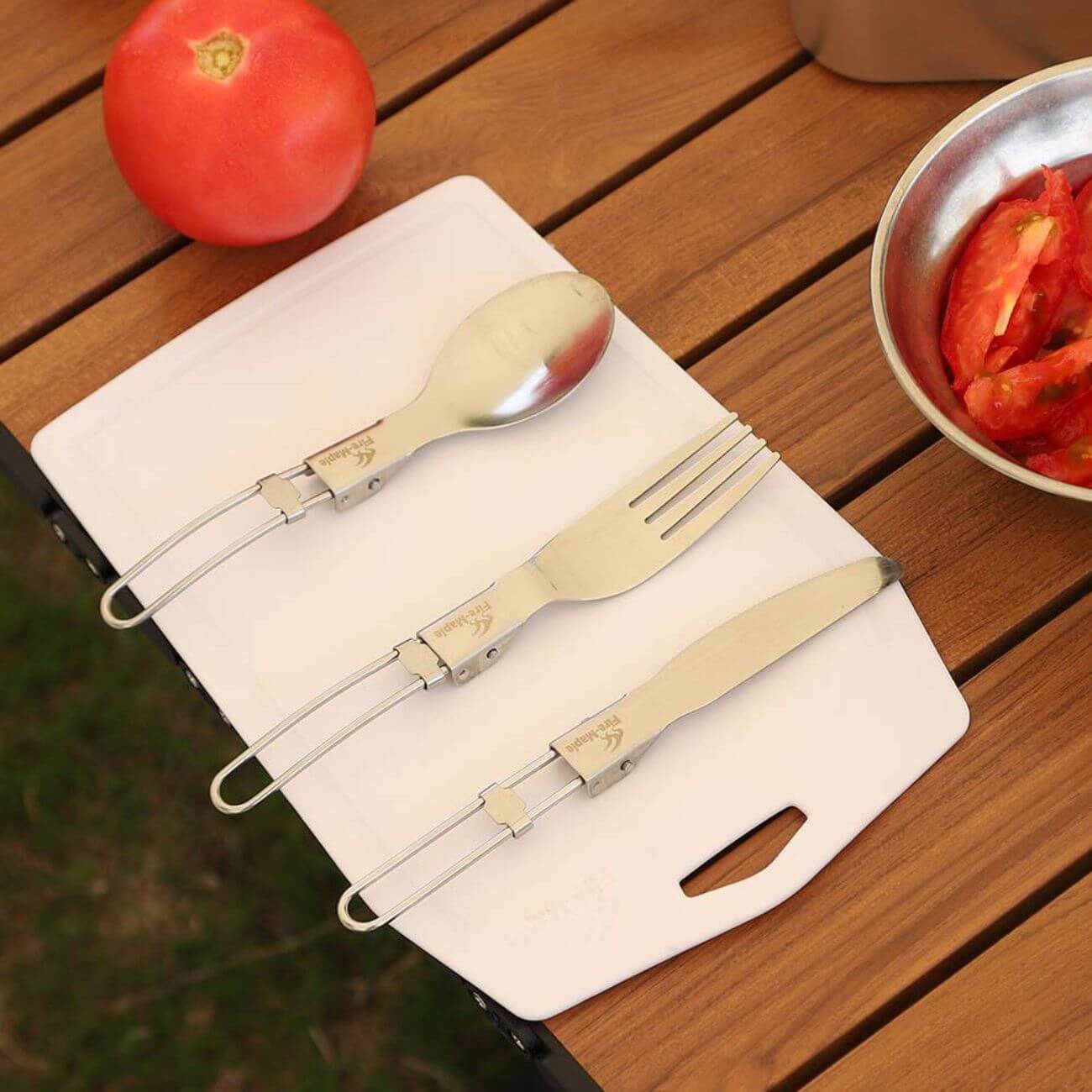 FMT-803 Stainless Steel Folding Utensil Set