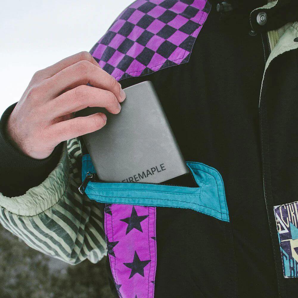 Hip Flask Titanium Bacchus
