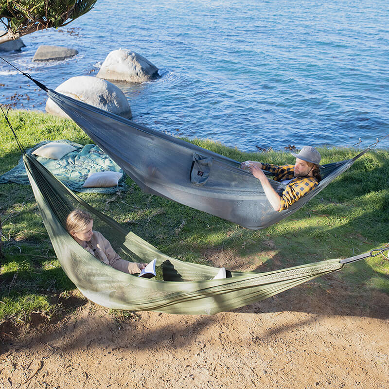 Ice-feel breathable mesh hammock - Compact & Light - Camping