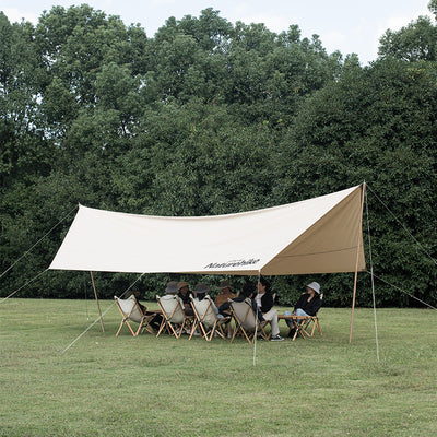 Classy camp shelter without poles