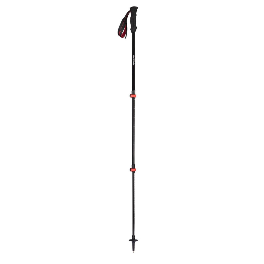 Bâton De Trekking Télescopique Rouge – Aluminium Résistant – 65 à 135 Cm – Amorti Des Chocs – Poignée Ergonomique – Embouts Caoutchouc – Léger Et Réglable