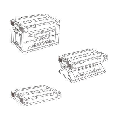 25L PP Folding Storage Box
