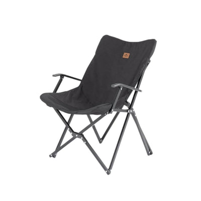 Folding moon chair with armrests