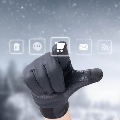 Soft water repellent gloves