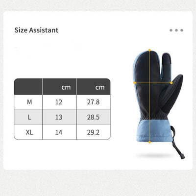 Gants de ski à trois doigts GL12 - Unisexe