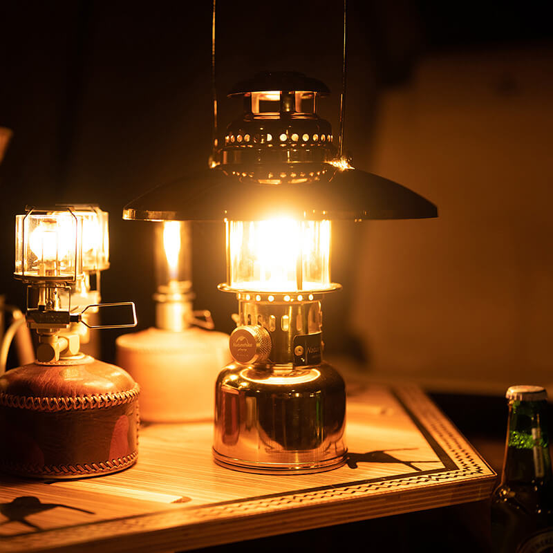 Classic Retro ambient gas light - Powerful & Compact - Camping