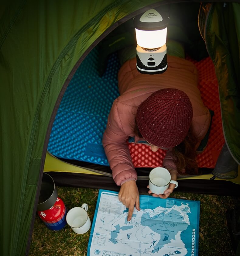 Lampe de camping avec bloc d'alimentation