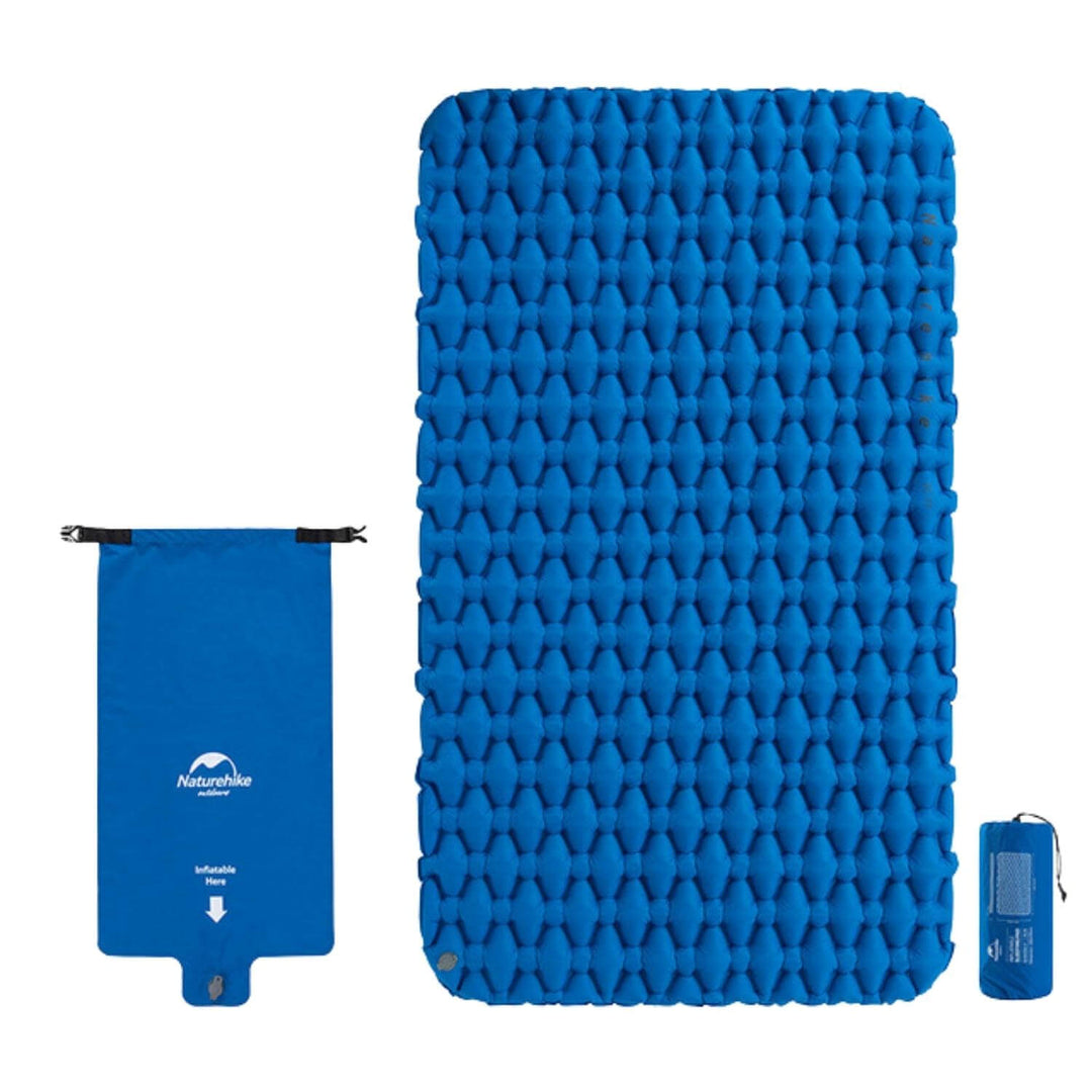 Double mattress with pump bag - Comfortable & Compact - Camping
