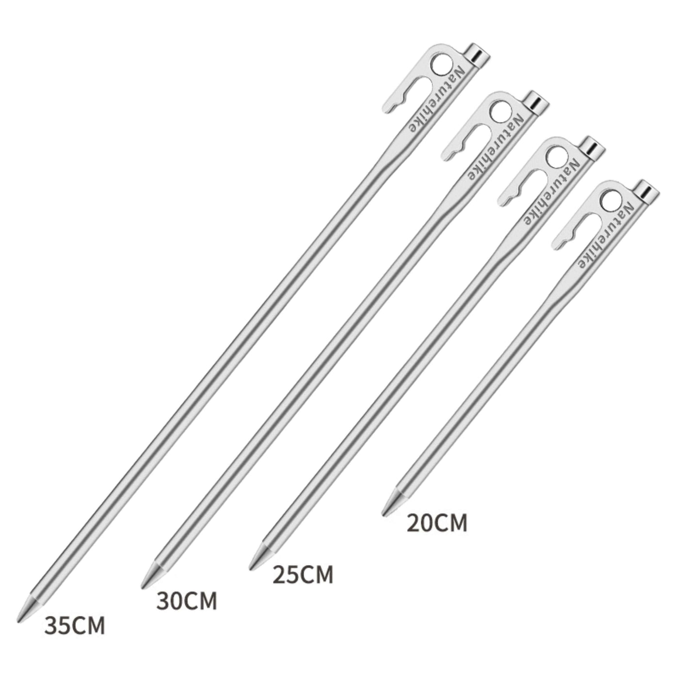Stainless steel tent pegs