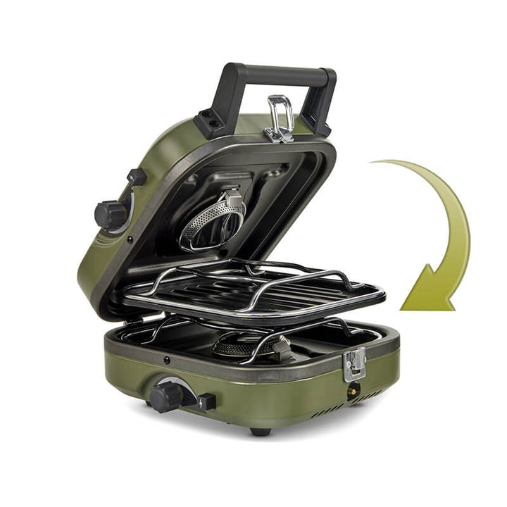 Réchaud à gaz portable 2 feux pour camping Réchaud à gaz portable 2 feux pour camping