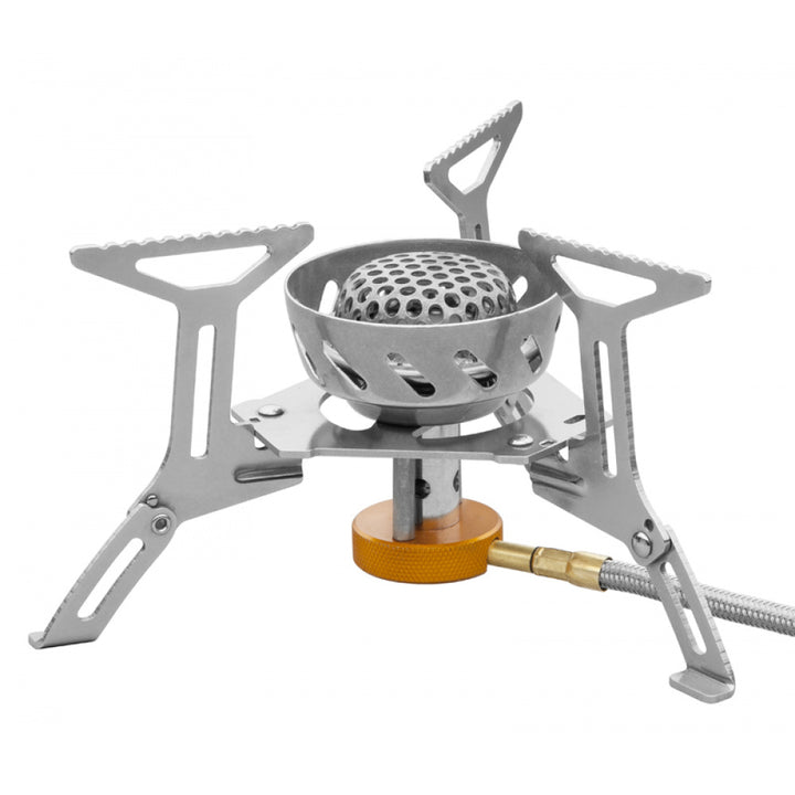 FMS-121 Remote Windproof Gas Stove - Compact & Powerful - Camping