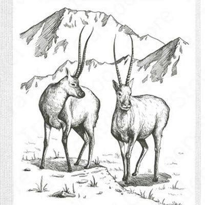 Sac de couchage double antilope avec oreiller