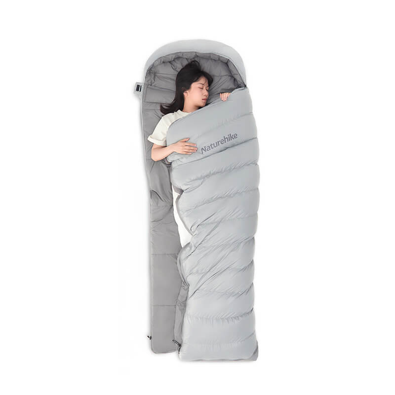 Envelope sleeping bag with hood - Light & Comfortable - Camping