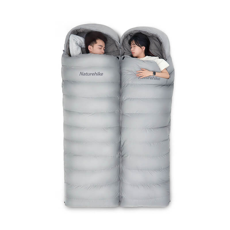 Envelope sleeping bag with hood - Light & Comfortable - Camping