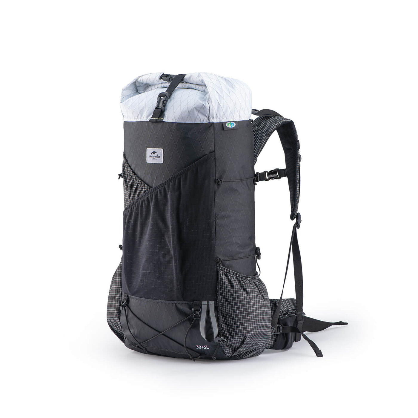 Waterproof hiking bag with support 30L + 5L