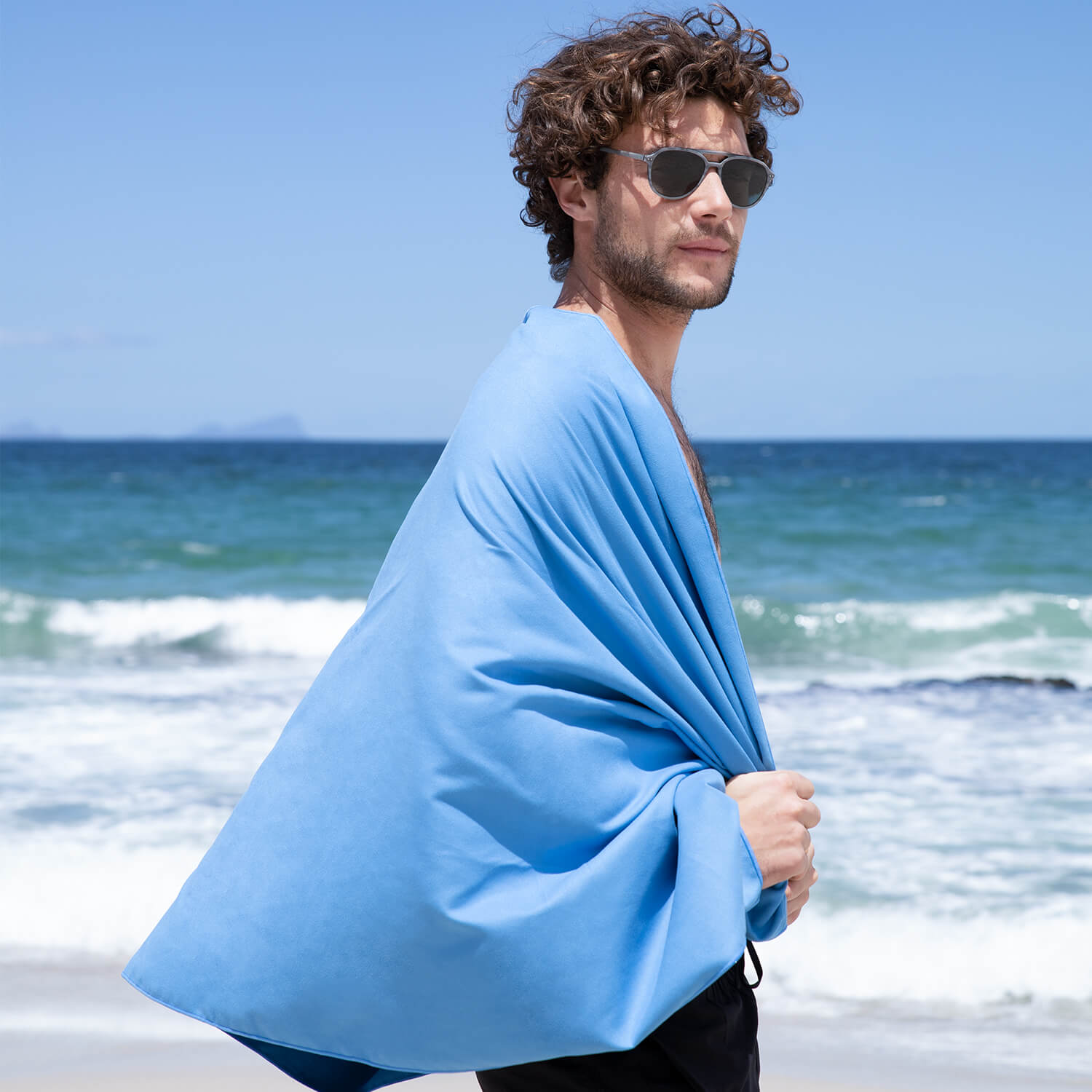 Serviette de plage antibactérienne à séchage rapide, Camping & Hiking, Naturehike
