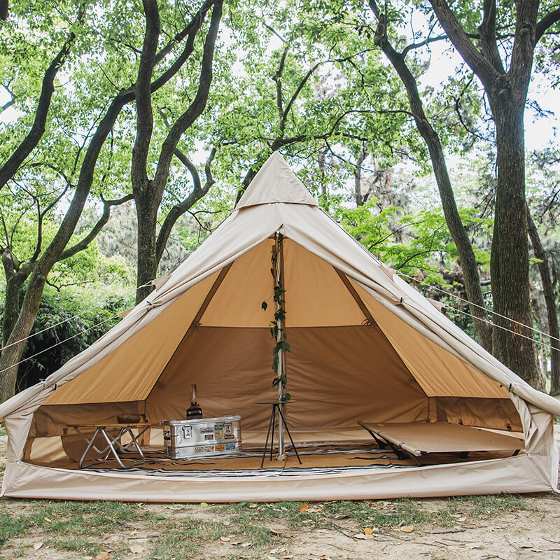 Naturehike Brighten 6.4 ワンポール/グランドシート付き！ Brighten 6.4 Pyramid Tent - Spacious & Family - Camping